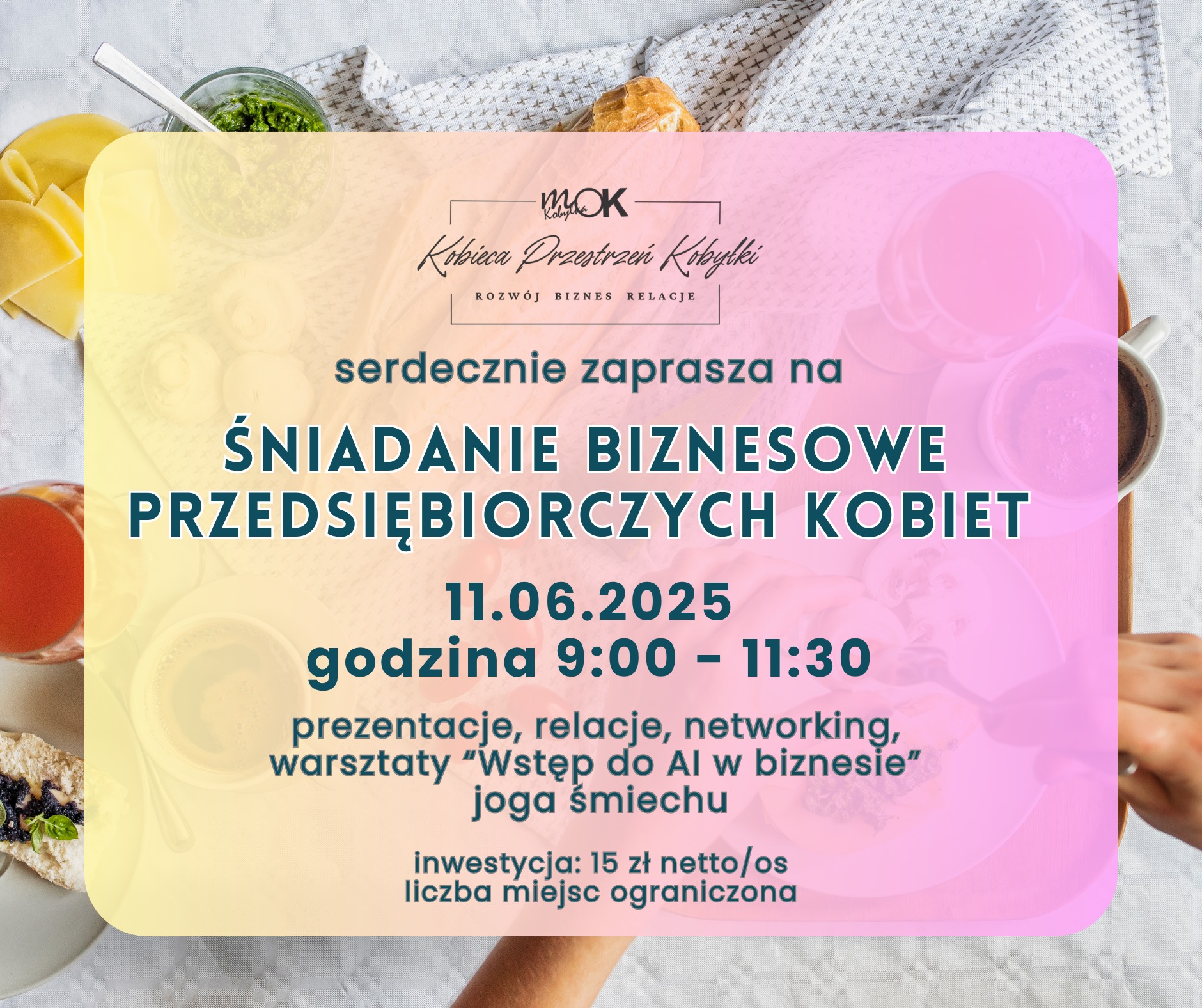Na plakacie widzimy informacje dotyczące wydarzenia