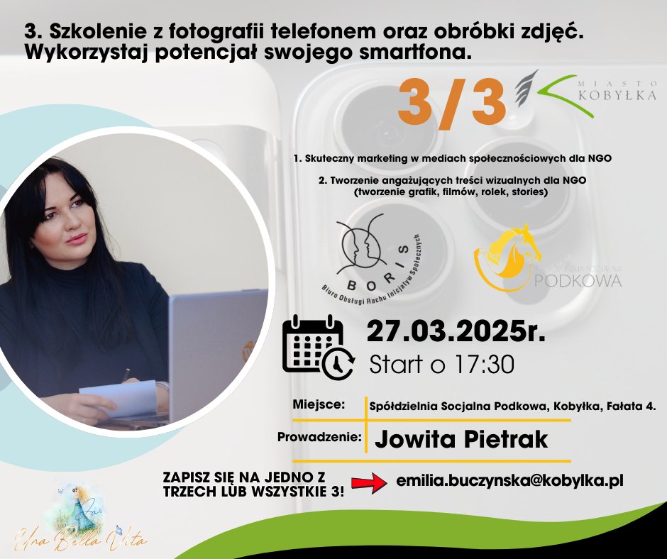 Na plakacie widzimy informacje dotyczące wydarzenia