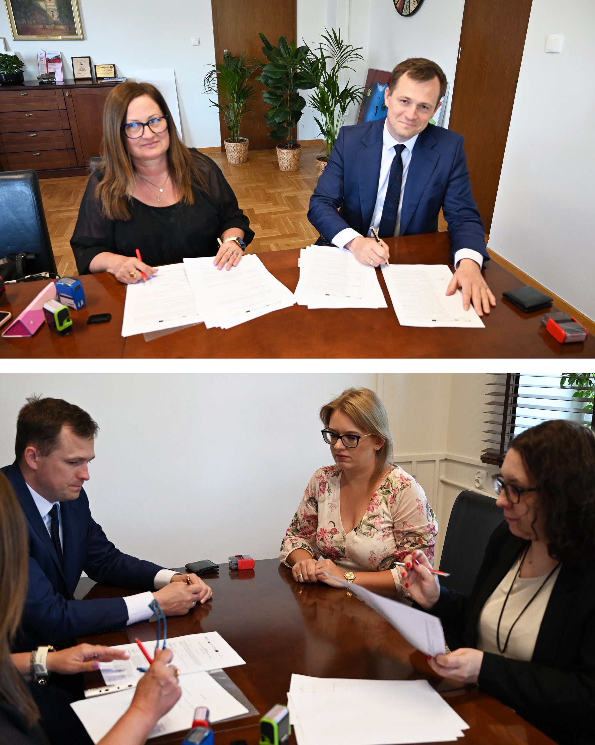 Podpisanie umowy przez Burmistrza