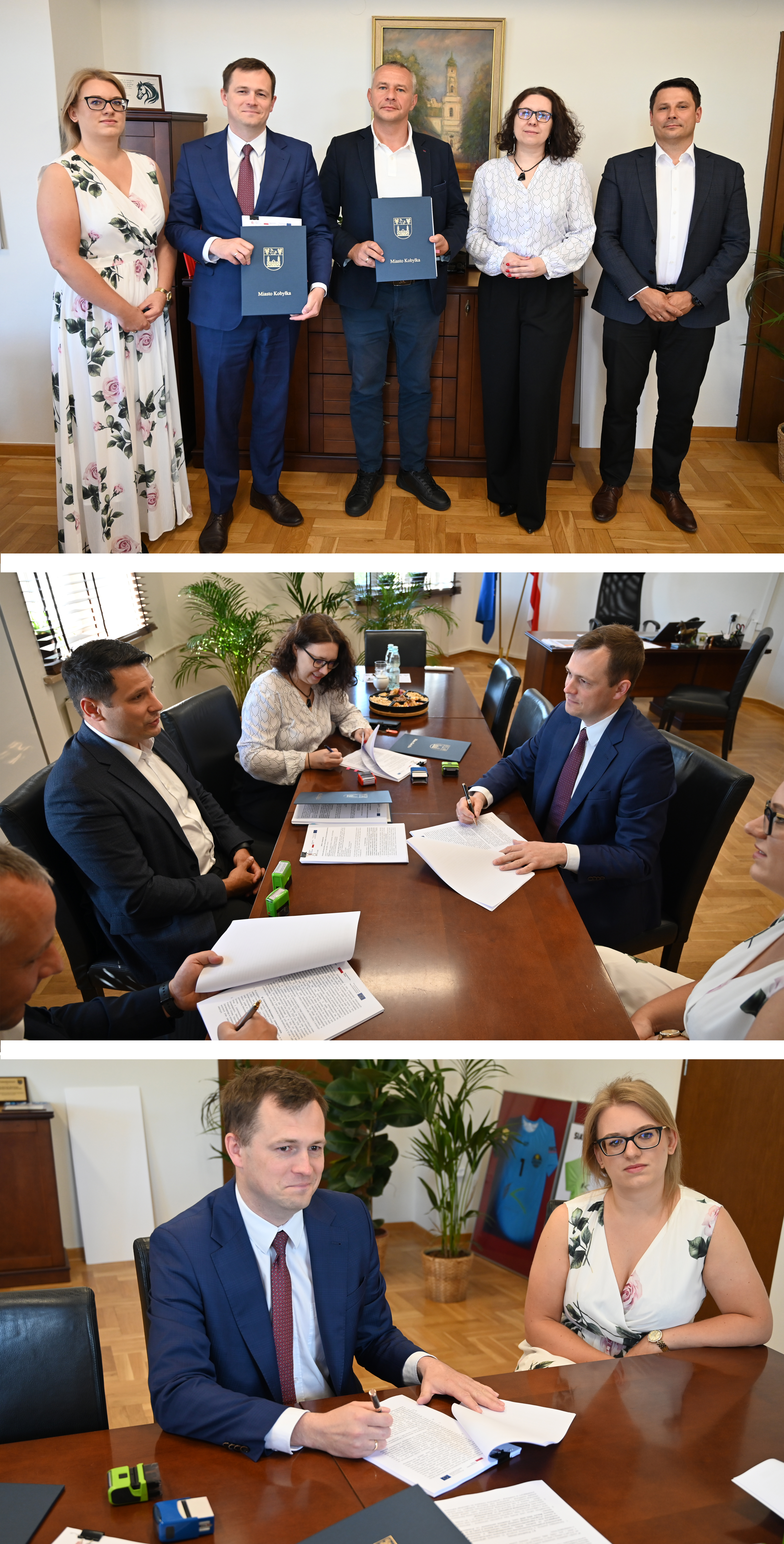 Podpisanie umowy przez Burmistrza