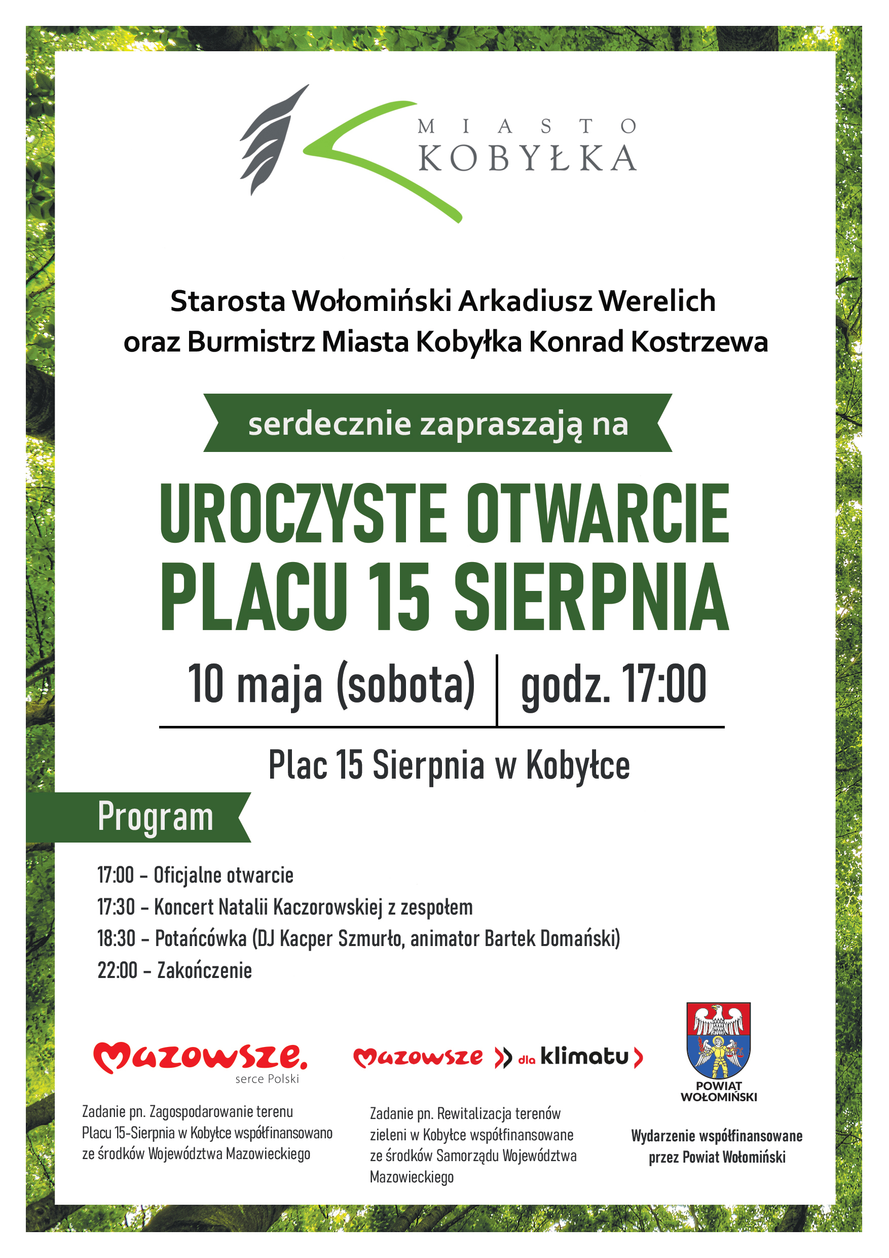 Na plakacie widzimy informacje dotyczące wydarzenia