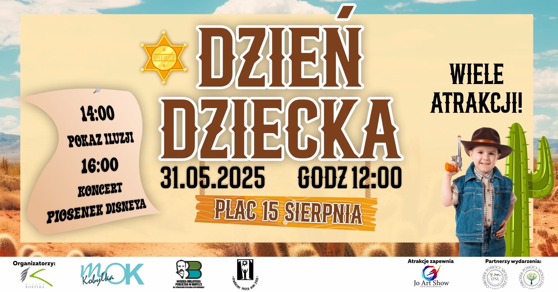 Na plakacie widzimy informacje dotyczące wydarzenia