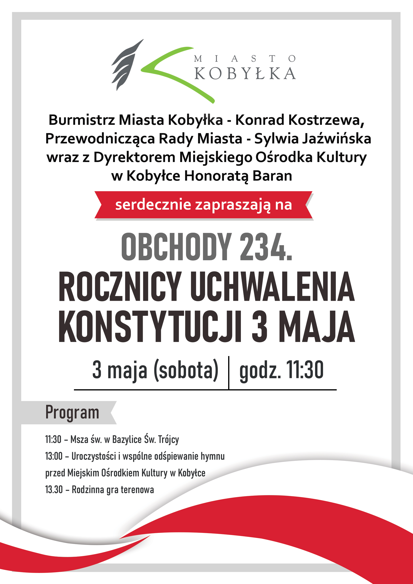 Na plakacie widzimy informacje dotyczące wydarzenia