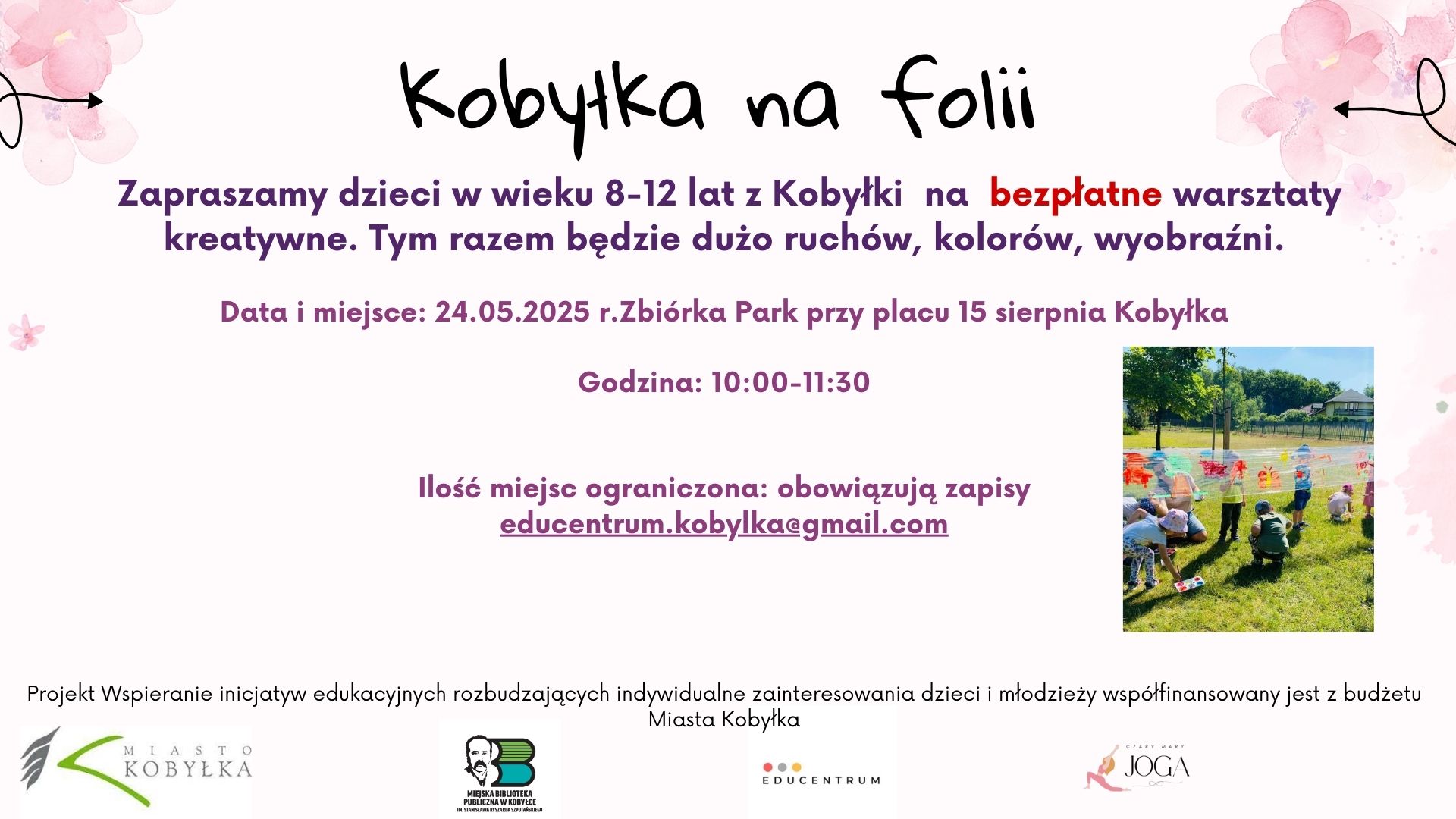 Na plakacie widzimy informacje dotyczące wydarzenia