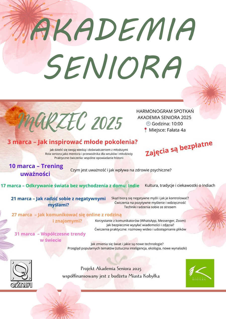 Na plakacie widzimy informacje dotyczące wydarzenia