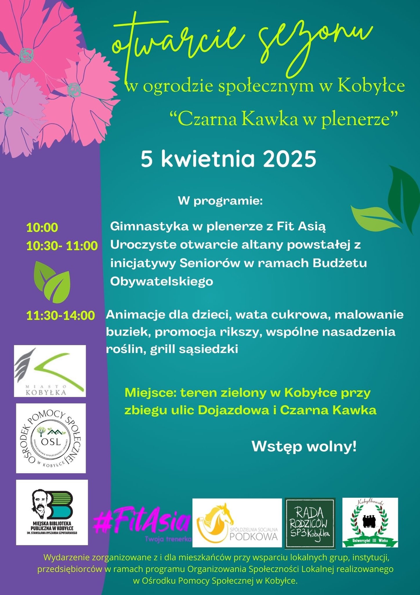 Na plakacie widzimy informacje dotyczące wydarzenia